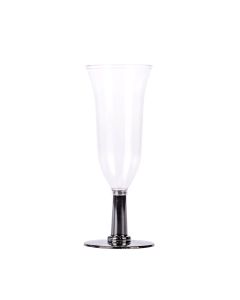 BOYANO COPA RIGIDA.180CC NANCY CRISTAL Y PIE NEGRO (6.2CM DIAM*16.5CM ALTO) *UNID