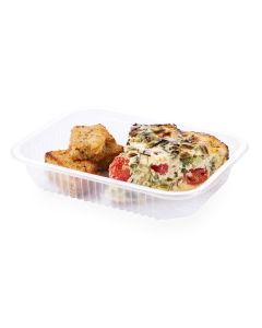 BANDEJA MICRO WORK PP BL Nº105 RECT. (17*23*4CM) *100UNID