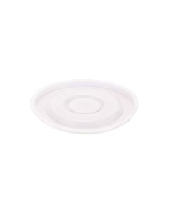 TAPA VASO PLASTICO GLASS 80 NATURAL LISA (PARA VASO 240 Y 330) *50UNID