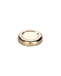 TAPA BOTELLA VIDRIO JUGO 38MM AXIAL DORADA (METAL) PACK *20UNID