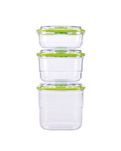 SET DE RECIPIENTES NEOVAC PARA ENVASADO AL VACIO (0.6,1,2LTS) (NEOSET) *3UNID