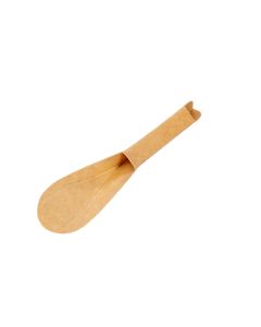 CUCHARA CARTON BIODEGRADABLE KRAFT BIOHZ (27MM*13.5CM) *80UNID
