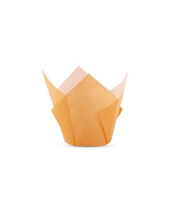 TULIPAS PARA MUFFIN Y CUPCAKE.Nº16 NARANJA LISA PAQ *200UNID