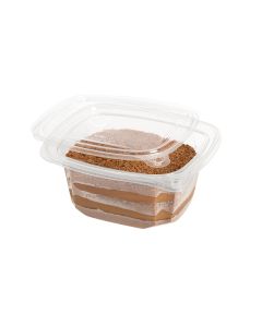 POTE DARNEL CUADRADO PET.(12OZ) CON BOTON SEGURIDAD (355ML) CON TAPA *100UNID